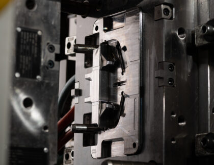 Injection Mould Tooling in a machine