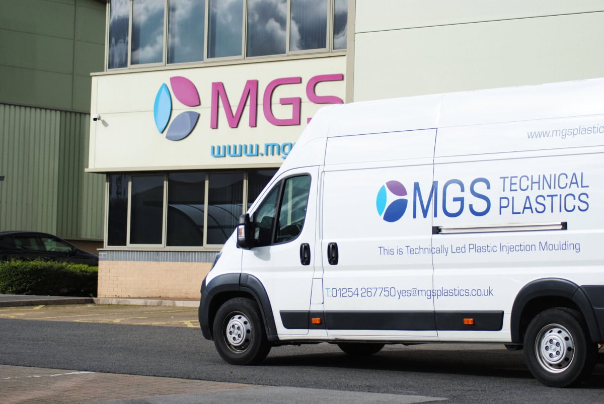 MGS van outside facility